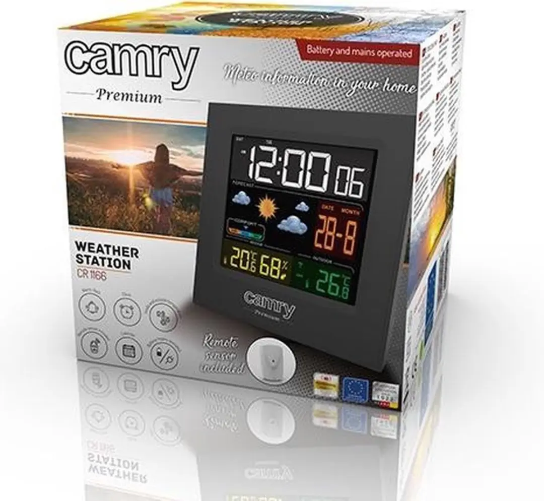 Camry CR 1166 Weerstation - Penlite batterij - Externe sensor