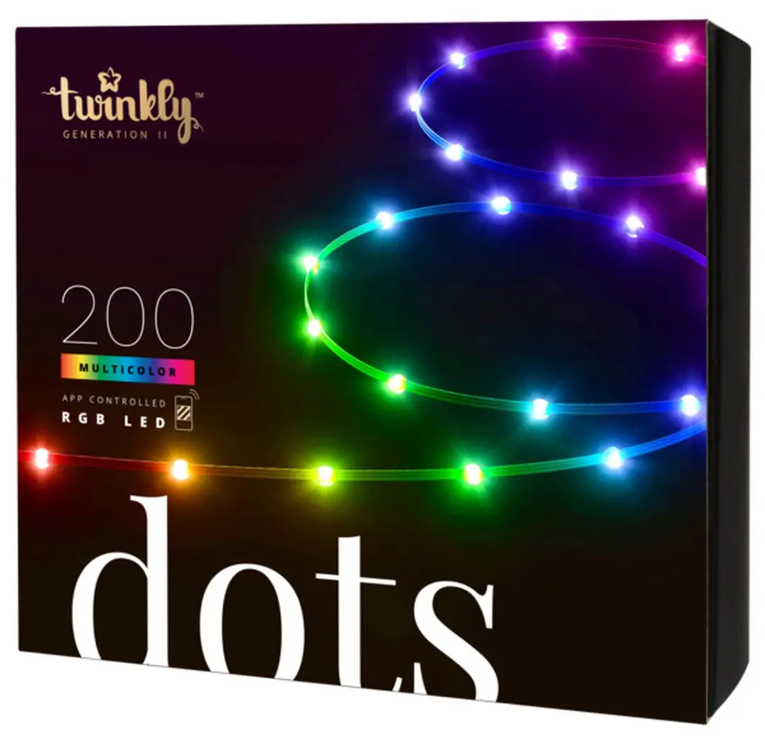 Twinkly Dots Flexibel LED Lichtsnoer 10m - 400 RGB LED - Zwart - afbeelding 5 van 6