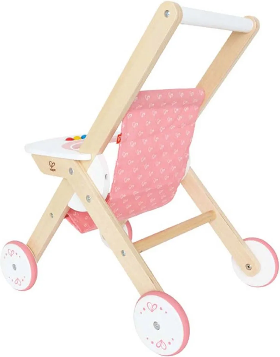Hape 404569 Houten Poppenwagen - Roze