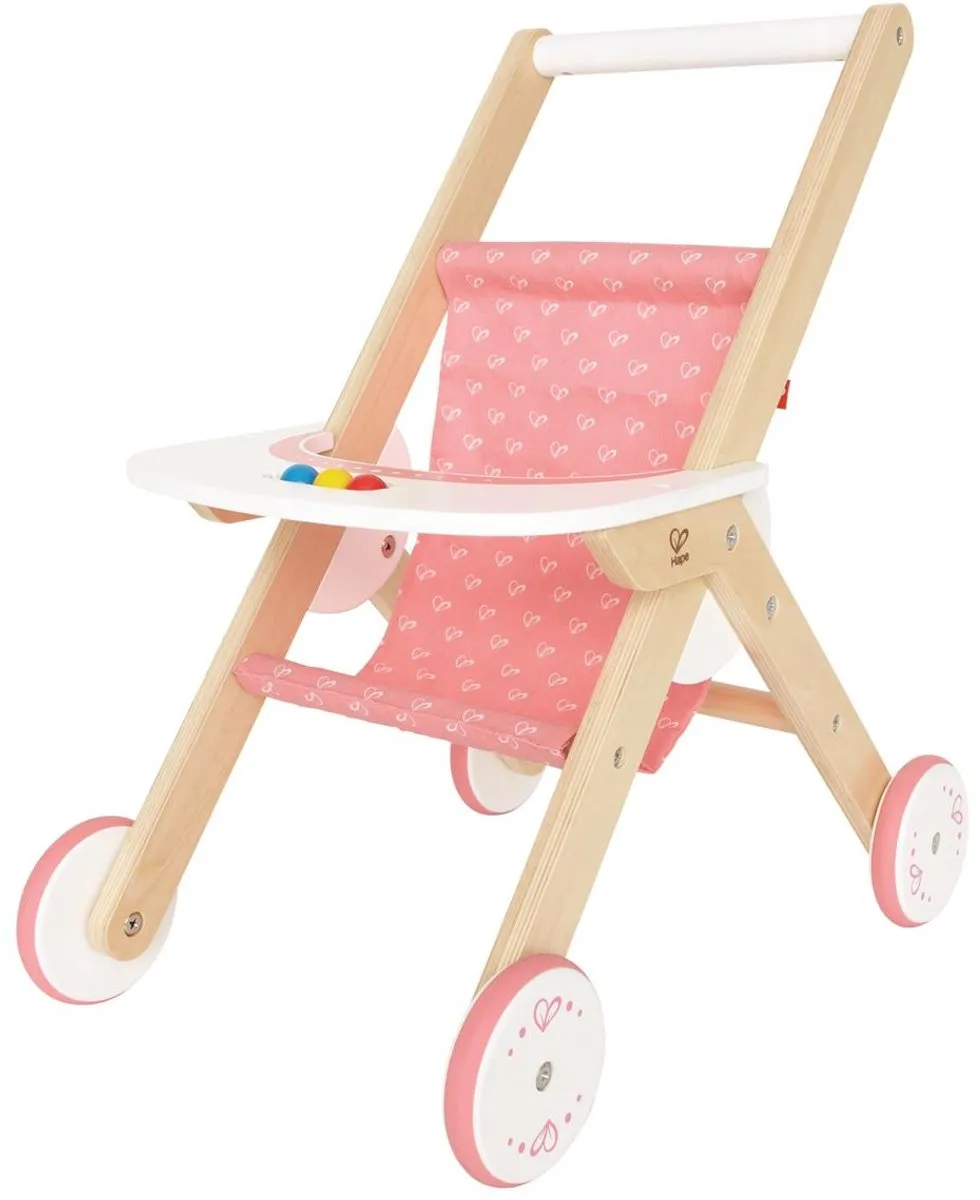 Hape 404569 Houten Poppenwagen - Roze