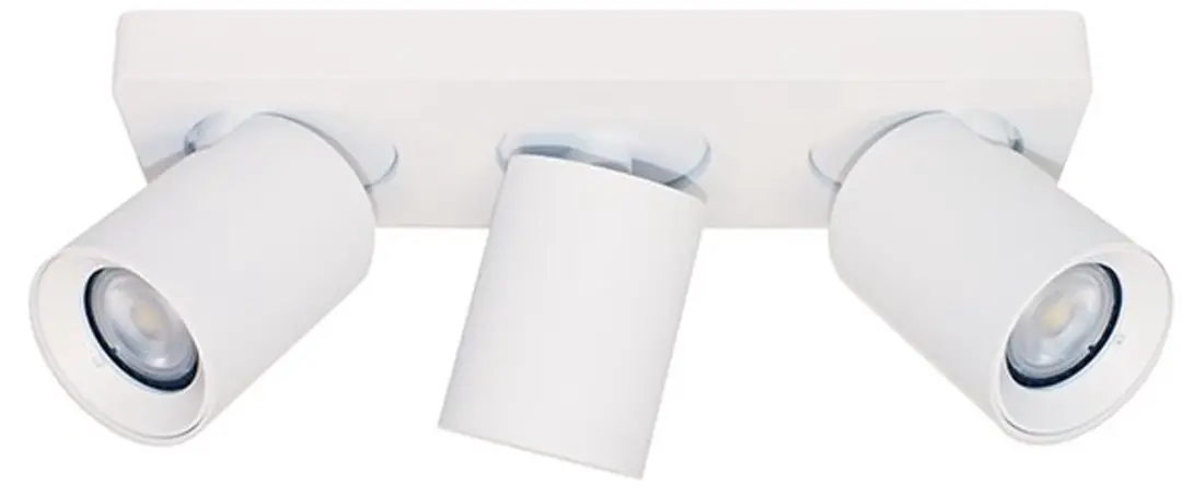 Artdelight Megano Opbouwspot 3-lichts - Wit/Zwart