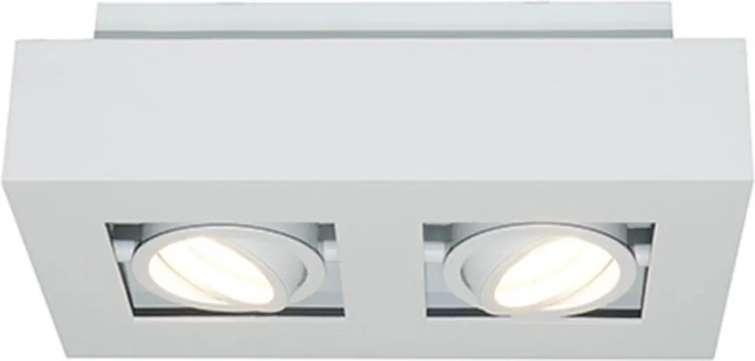 Artdelight Moderne Opbouwspots GU10 Boscagli 2 Stuks - Wit