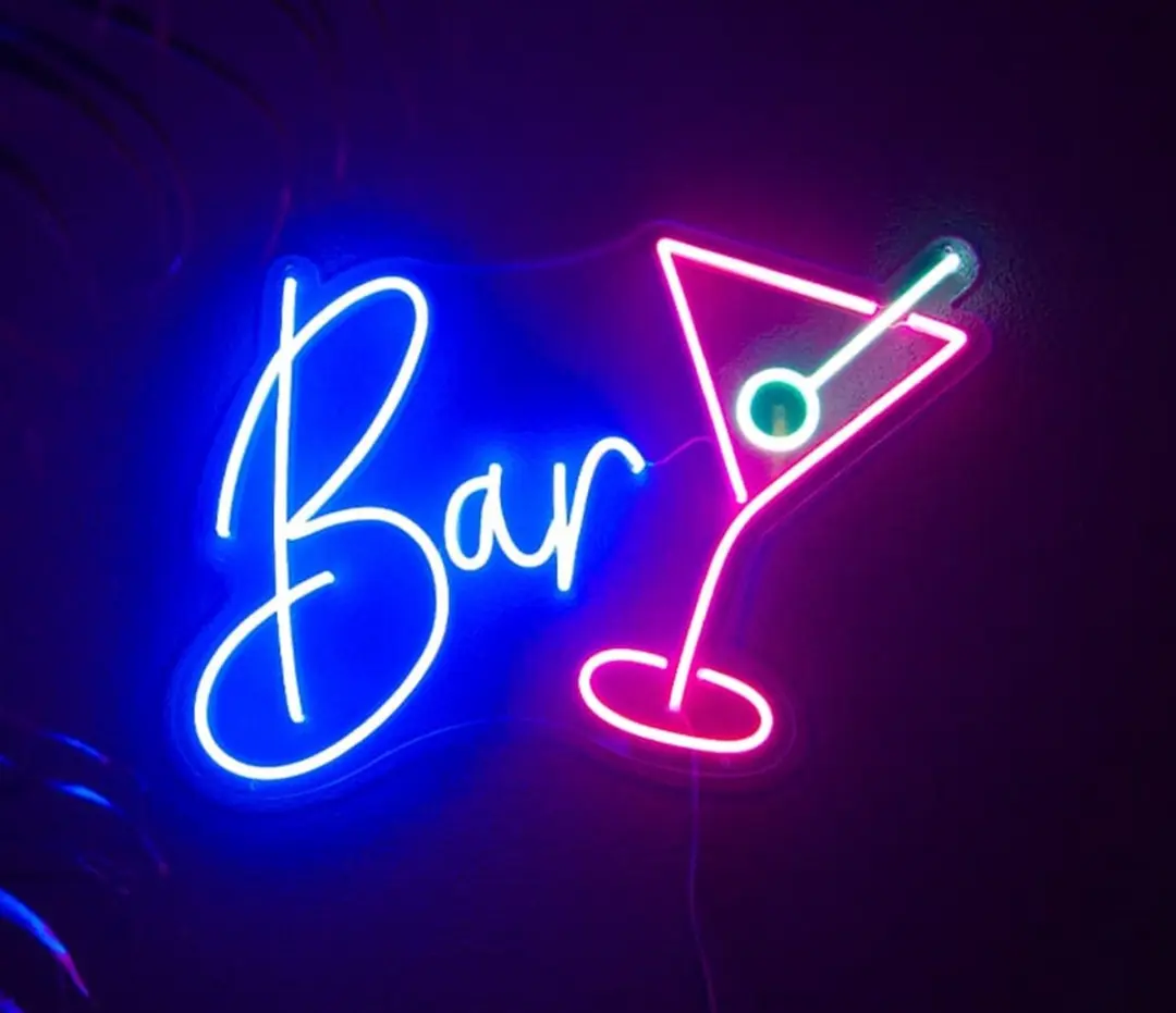 Groenovatie LED Neon Verlichting Bord Bar 50x30cm