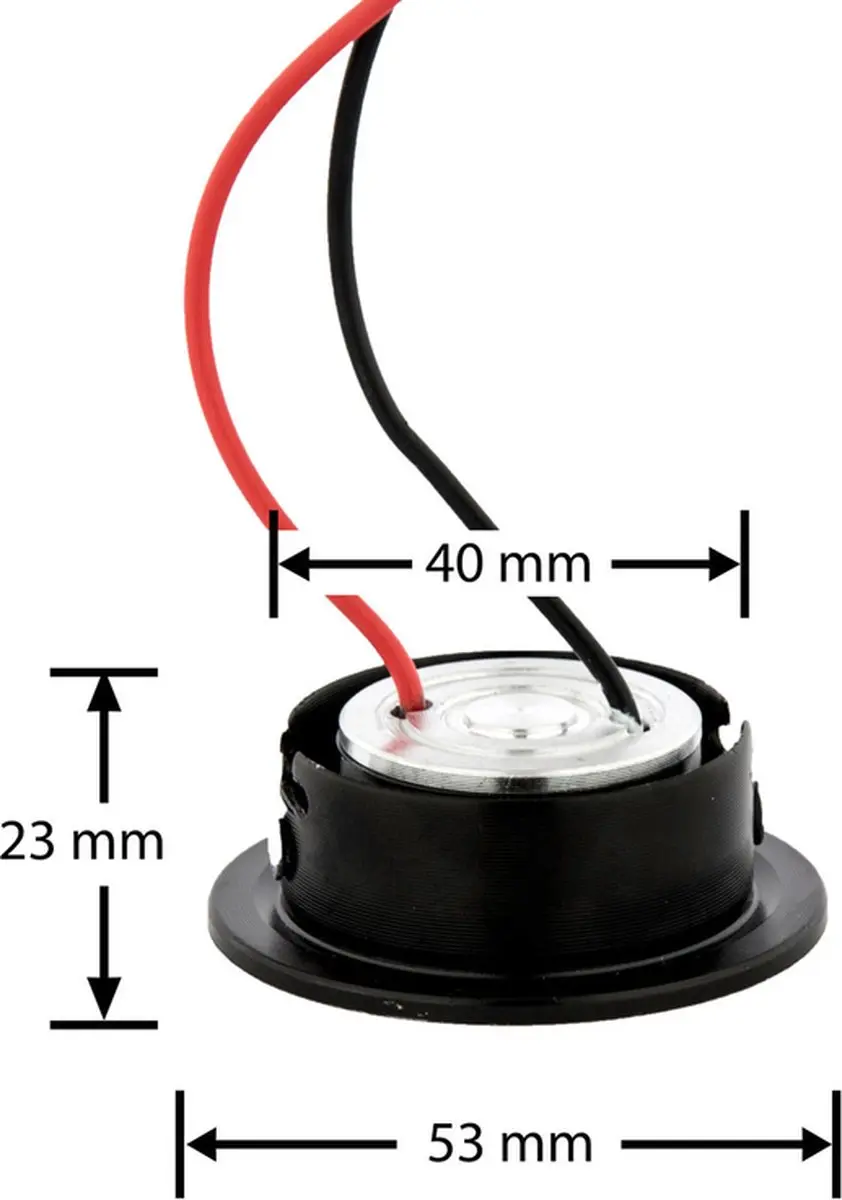 Groenovatie Inbouwspot LED 3W - Zwart - 12V - afbeelding 5 van 6