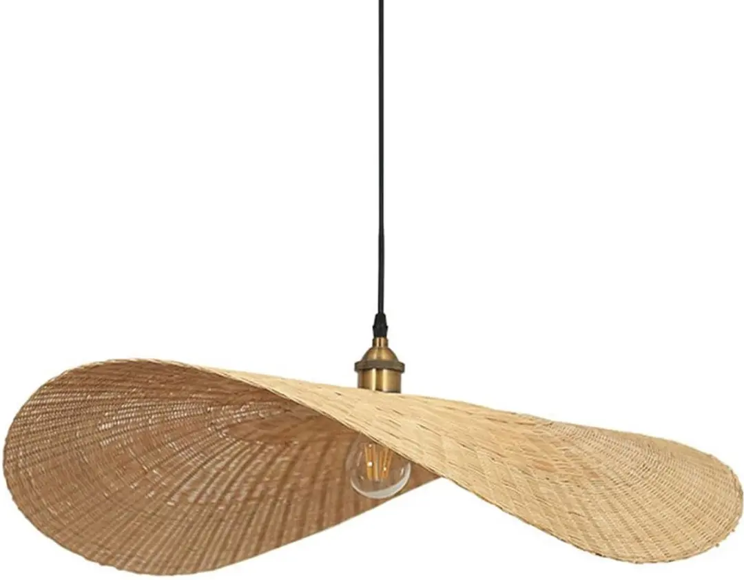 Groenovatie Bamboe Hanglamp Naturel 60x45cm - afbeelding 2 van 4