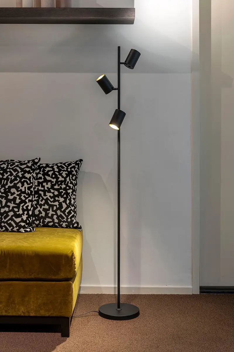 Artdelight Megano Vloerlamp 160cm - Zwart