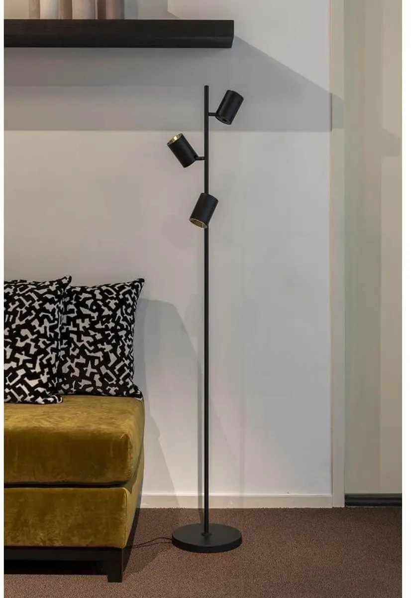 Artdelight Megano Vloerlamp 160cm - Zwart