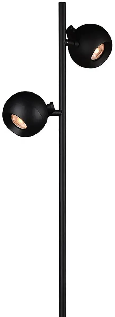 Artdelight Vloerlamp Bolero 2 Lichtpunten 150cm - Zwart