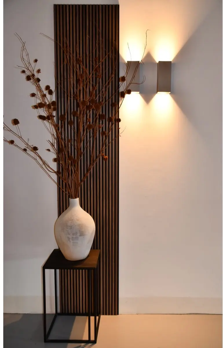 Artdelight Wandlamp Dante XL 2x10W - 24x10cm - Goudkleurig