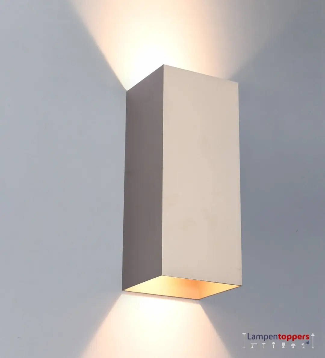 Artdelight Wandlamp Dante XL 2x10W - 24x10cm - Goudkleurig