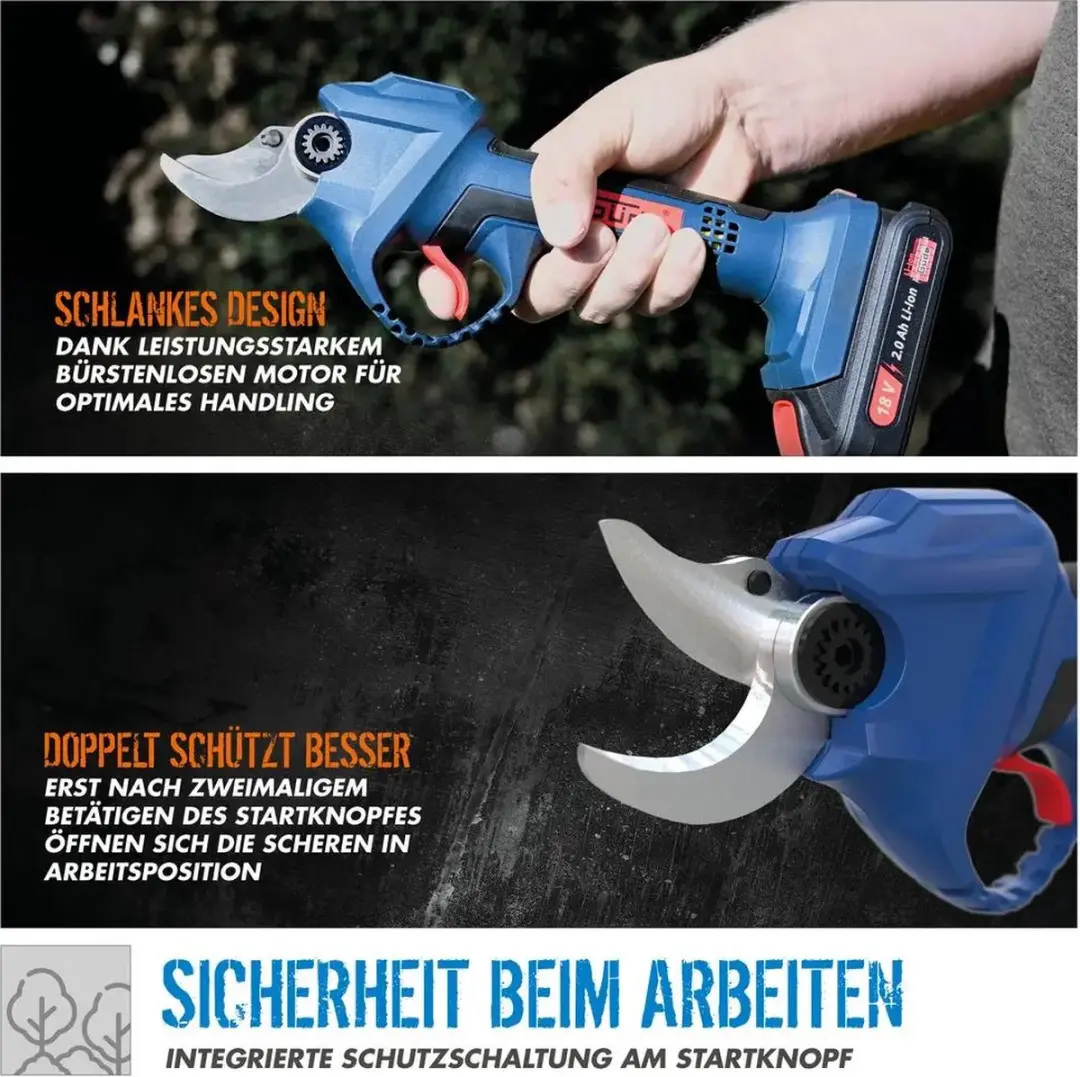 Güde Accu Snoeischaar ASC 18-201-05 18V - afbeelding 4 van 6