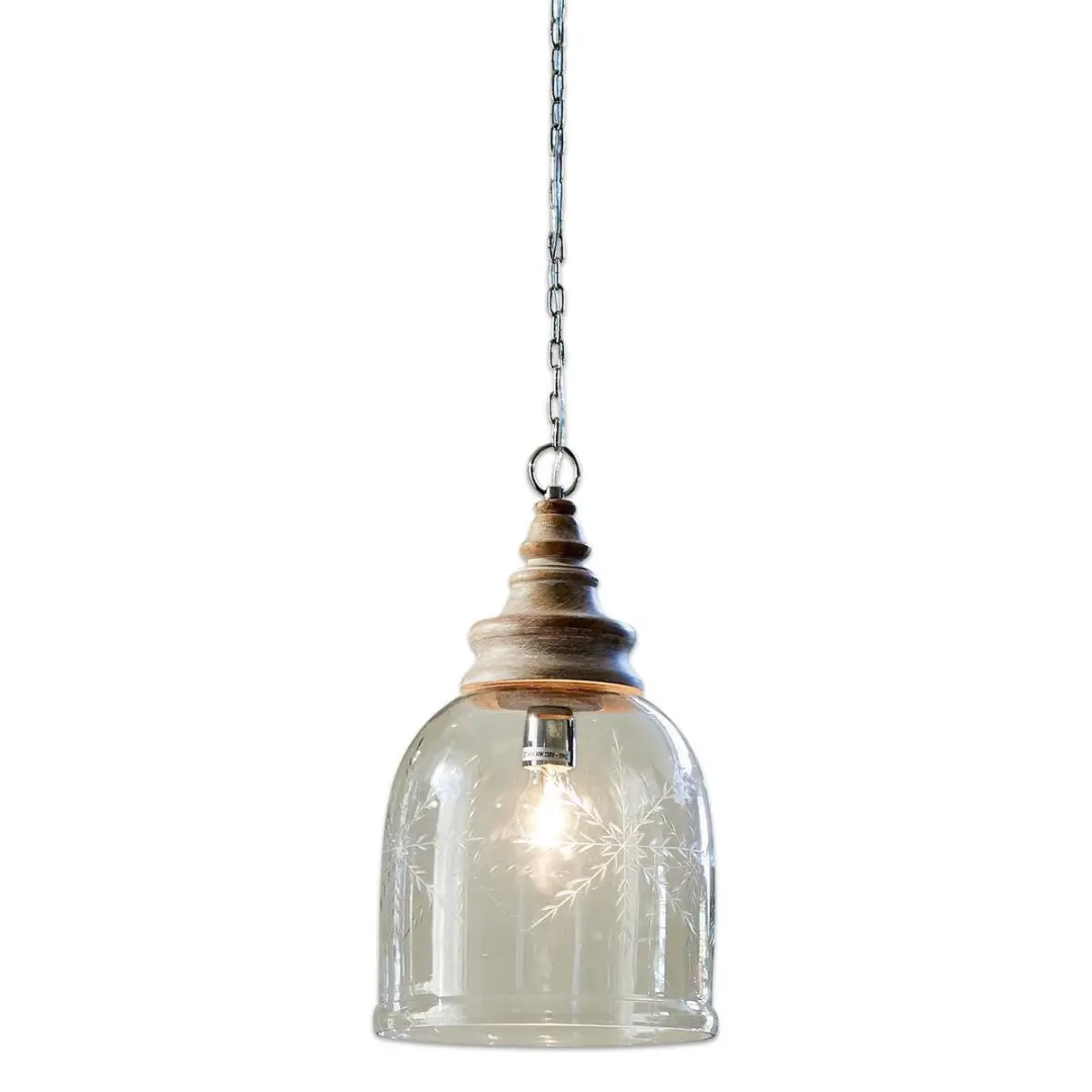 Loberon Hanglamp Bretterly - 40W - Ø28cm - Helder - afbeelding 5 van 6