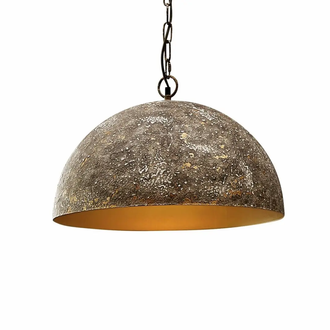 Loberon Ashton Hanglamp - Ø50cm - Antiek goud - afbeelding 2 van 6