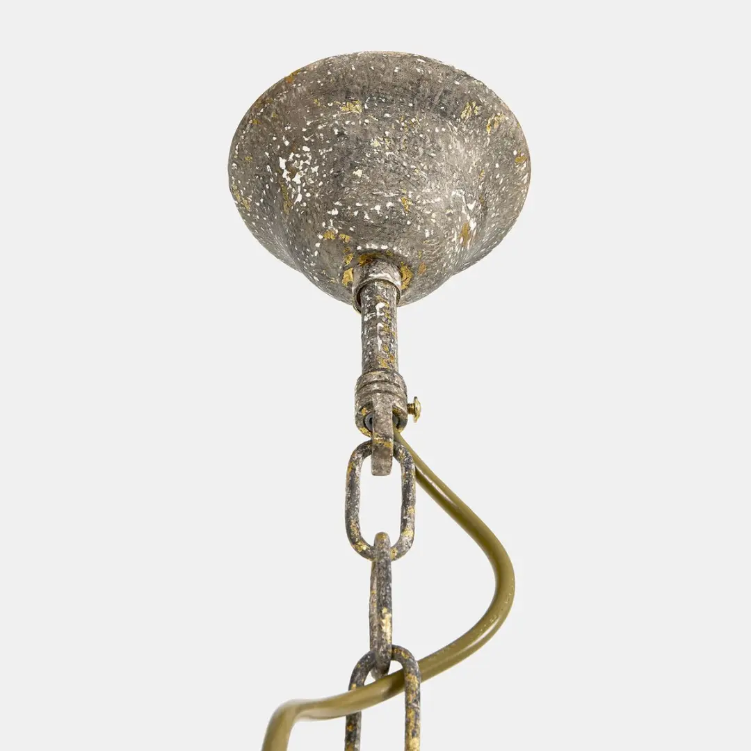 Loberon Ashton Hanglamp - Ø50cm - Antiek goud - afbeelding 4 van 6