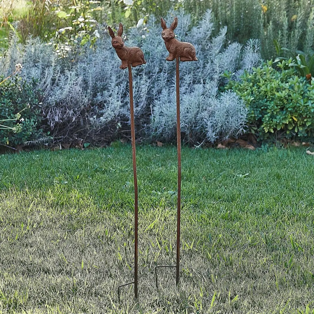 Loberon Tuinprikker set Dariyah - 2 Stuks - Antiekbruin - afbeelding 2 van 5