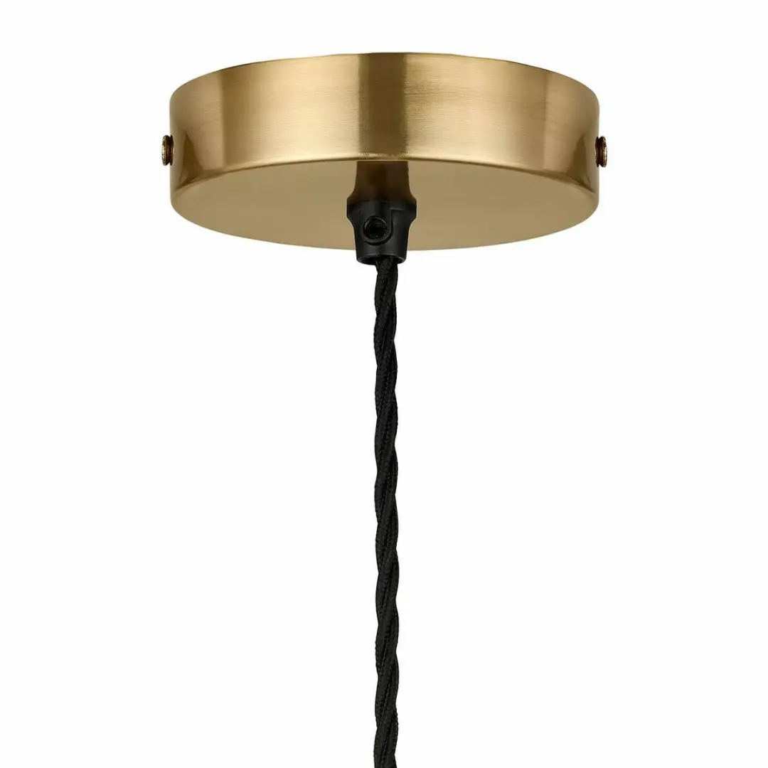 Loberon Floravon Hanglamp - Antiek goud/helder - afbeelding 5 van 6