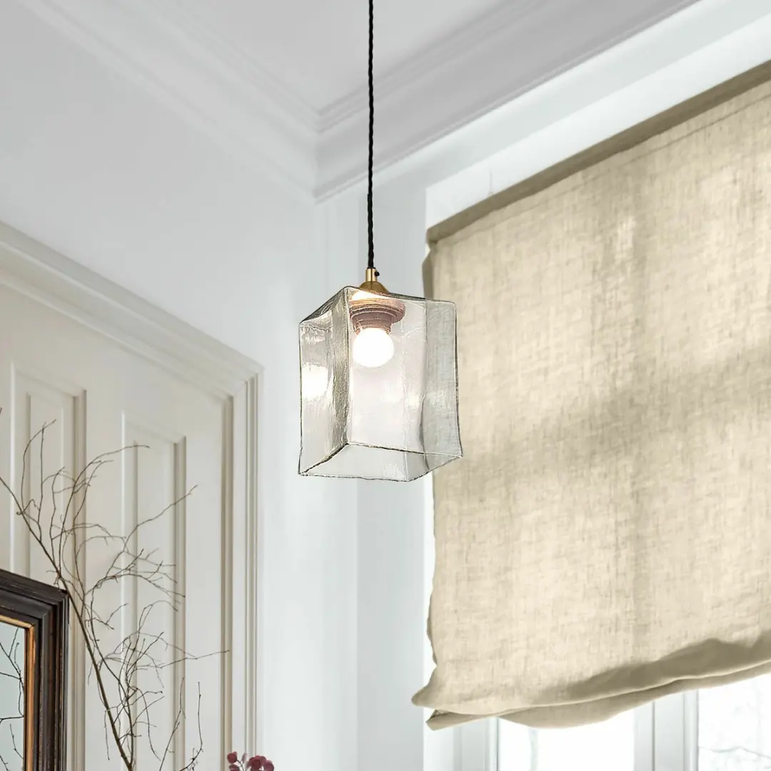 Loberon Floravon Hanglamp - Antiek goud/helder - afbeelding 6 van 6