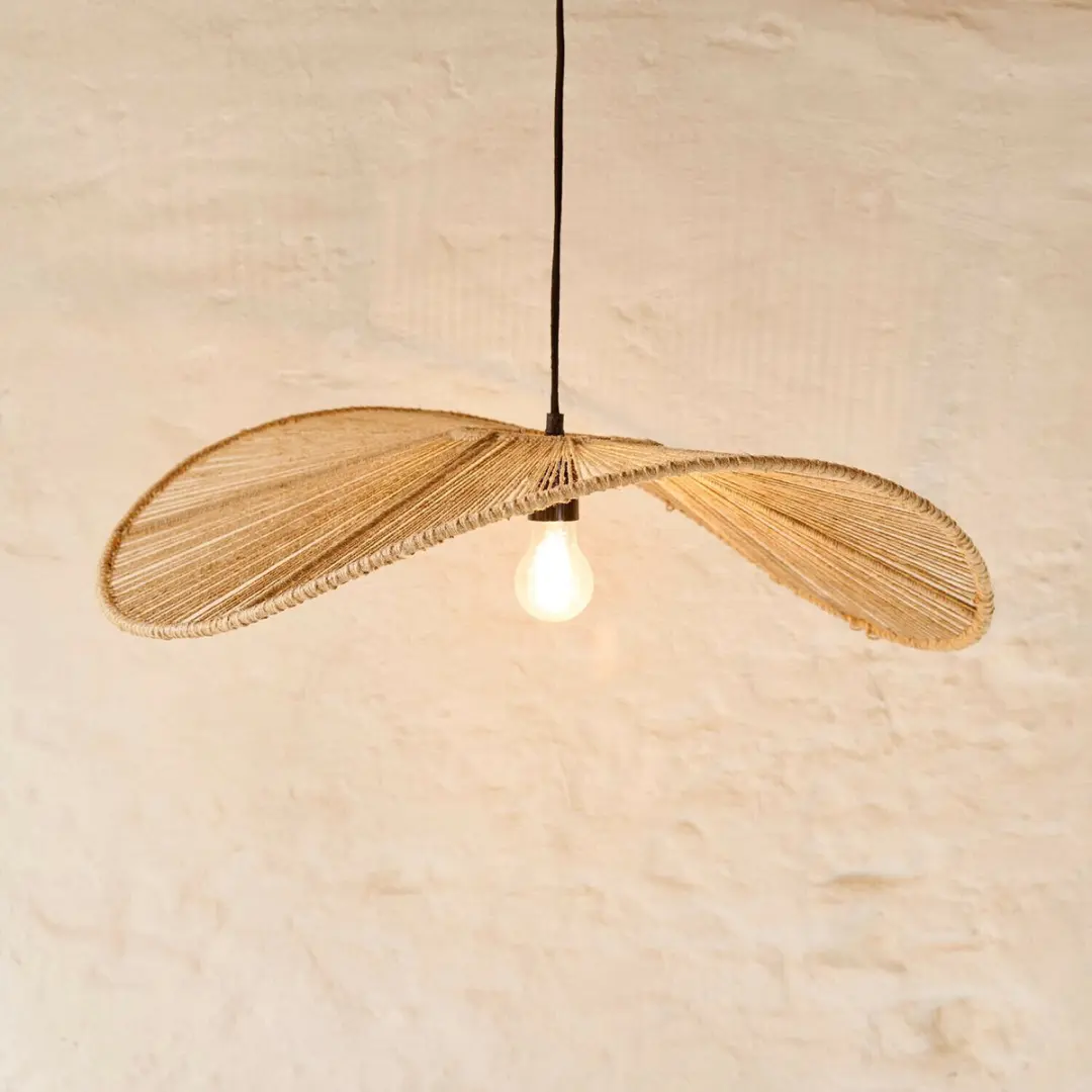 Loberon Hanglamp Casamira - Ø65cm - Bruin - afbeelding 2 van 6