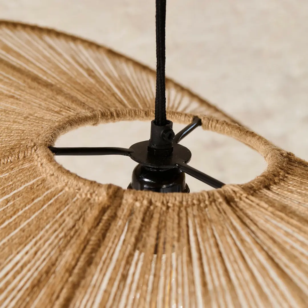 Loberon Hanglamp Casamira - Ø65cm - Bruin - afbeelding 5 van 6