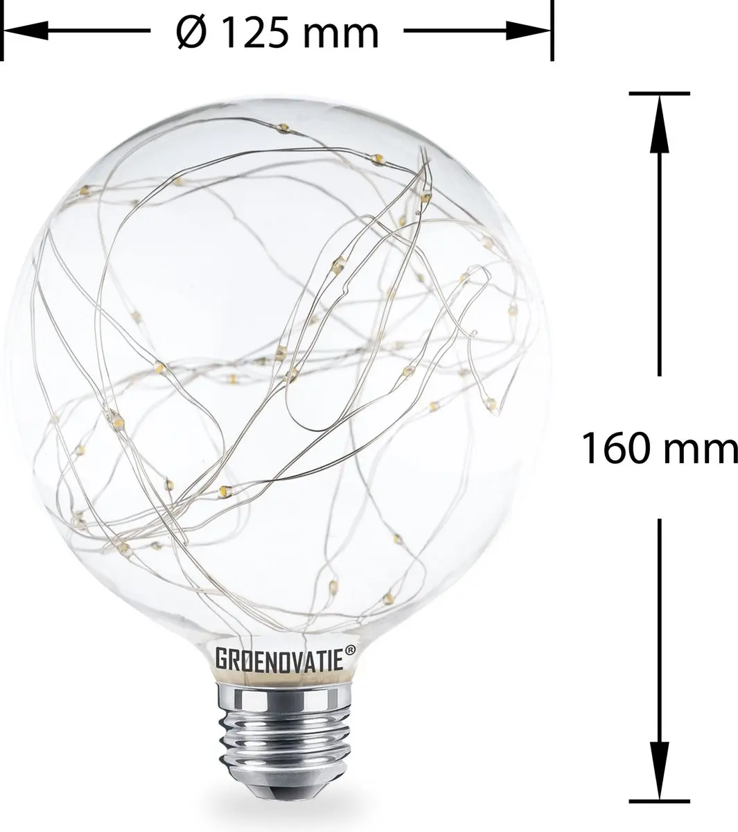 Groenovatie LED G125 Lichtslinger 3W - Extra Warm Wit - afbeelding 3 van 5