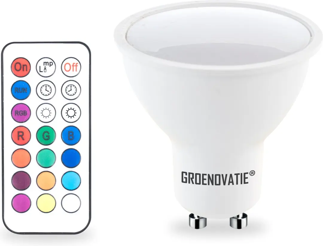 Groenovatie LED Spot GU10 RGB 3W