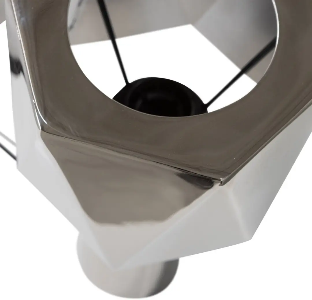 WOOOD Rea Tafellamp - Chrome - 16x38cm - afbeelding 6 van 6