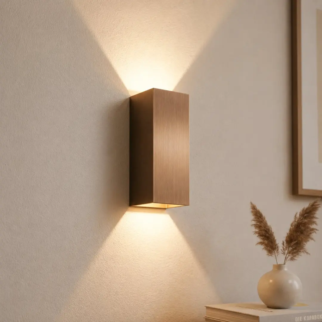 Artdelight Wandlamp Dante XL 2x10W - 24x10cm Metallic Brons