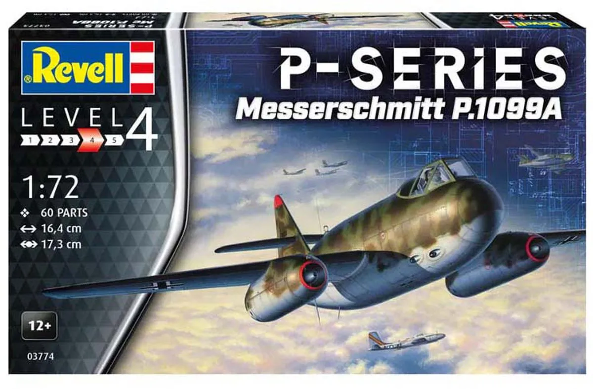 Revell 03774 Messerschmitt Me P.1099 Modelbouwpakket Vliegtuig 1:72 - Multi