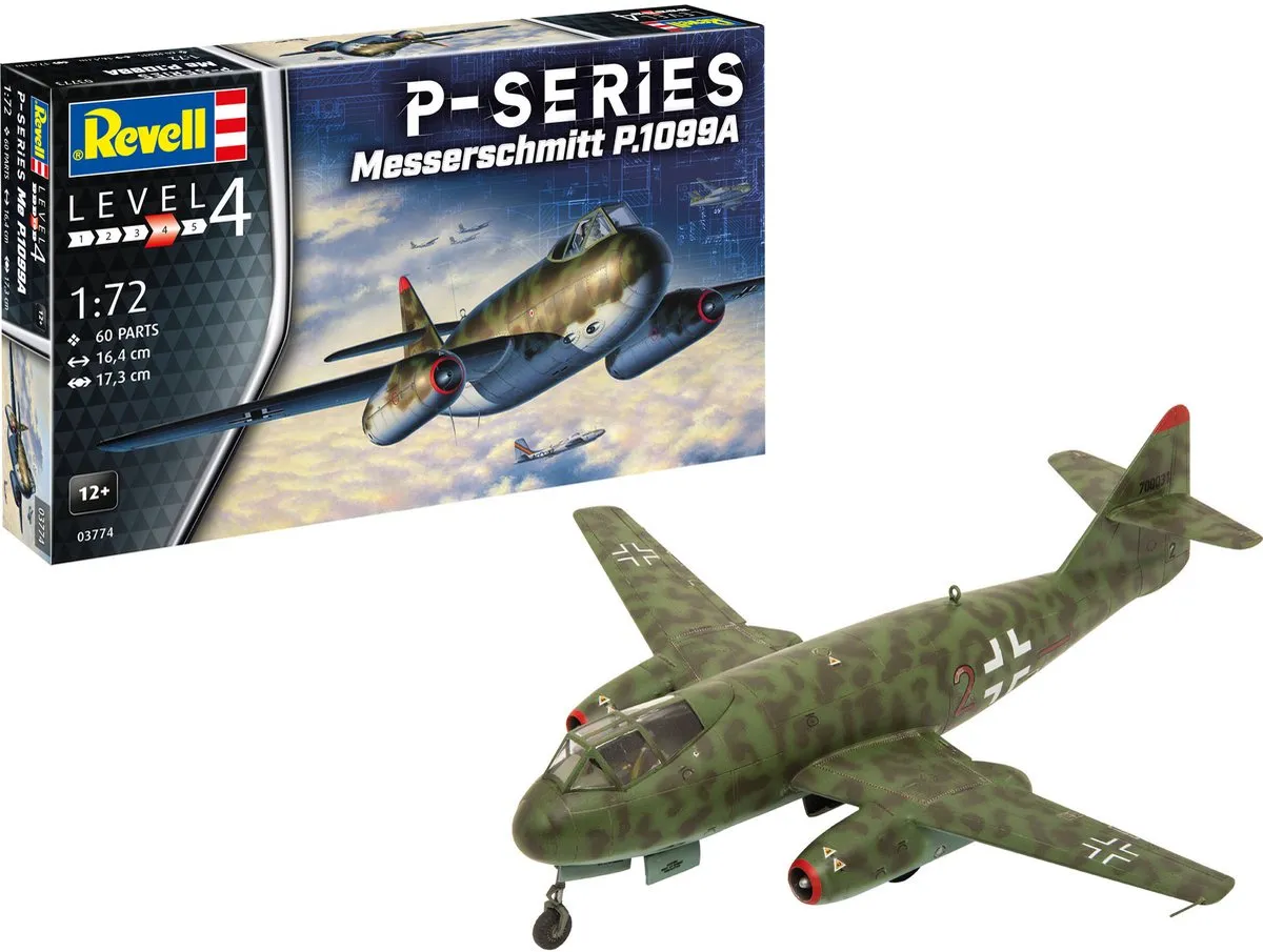 Revell 03774 Messerschmitt Me P.1099 Modelbouwpakket Vliegtuig 1:72