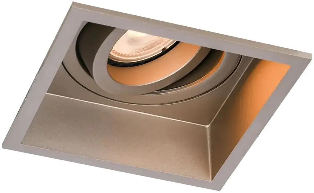 Artdelight Inbouwspot Rex Vierkant 9cm Champagne