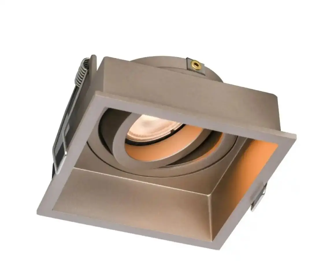 Artdelight Inbouwspot Rex Vierkant 9cm Champagne