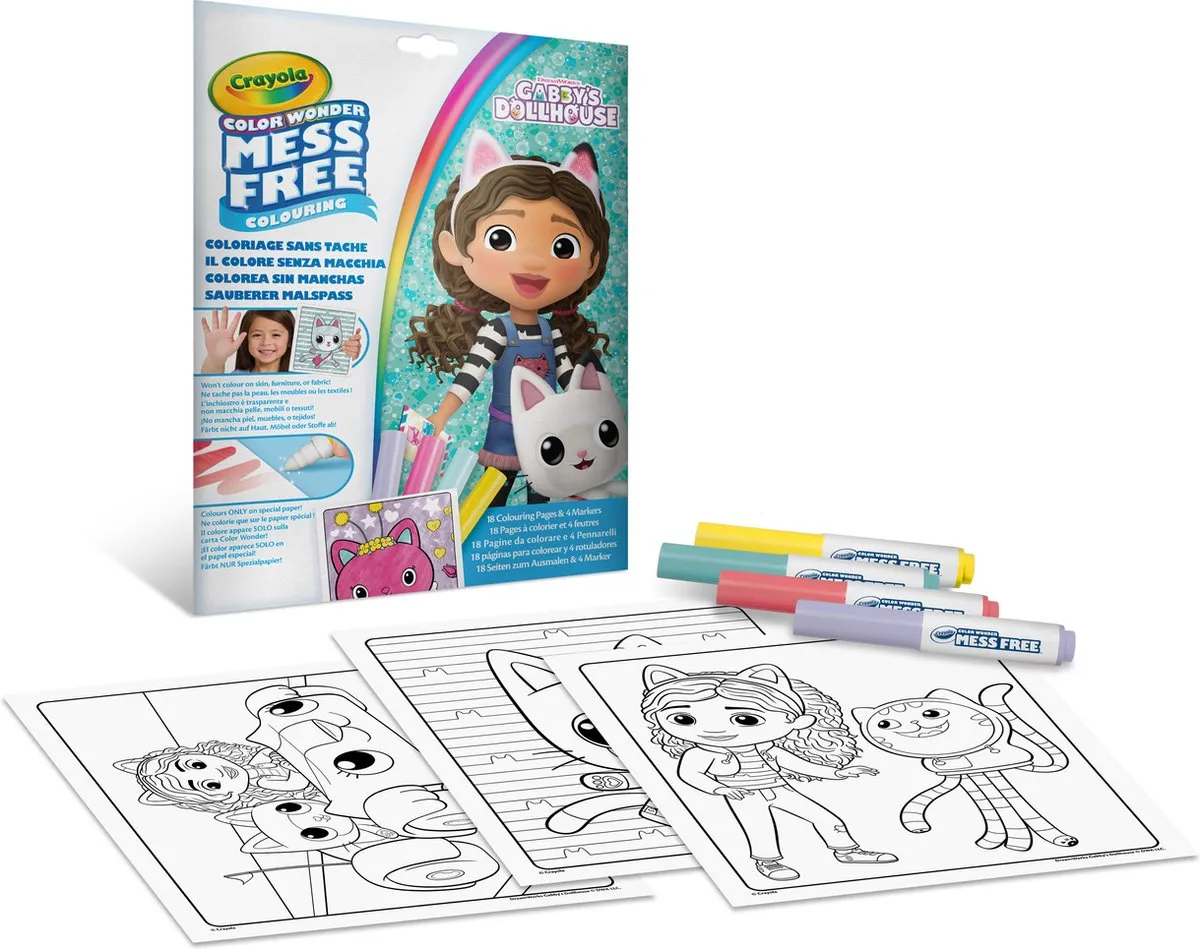 Crayola Color Wonder Gabby's Poppenhuis Kleurboek