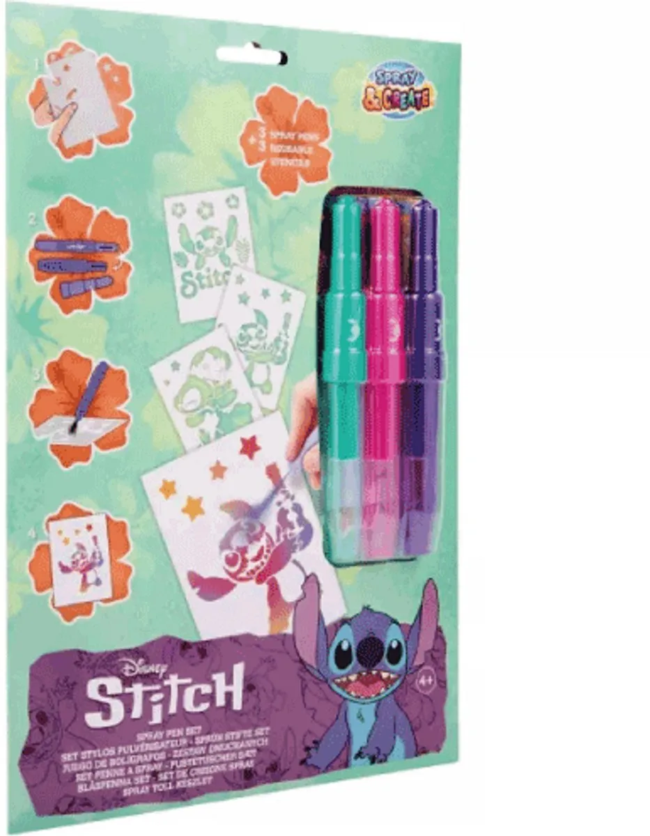 Disney Stitch Blaaspennen Set - 3 Stuks