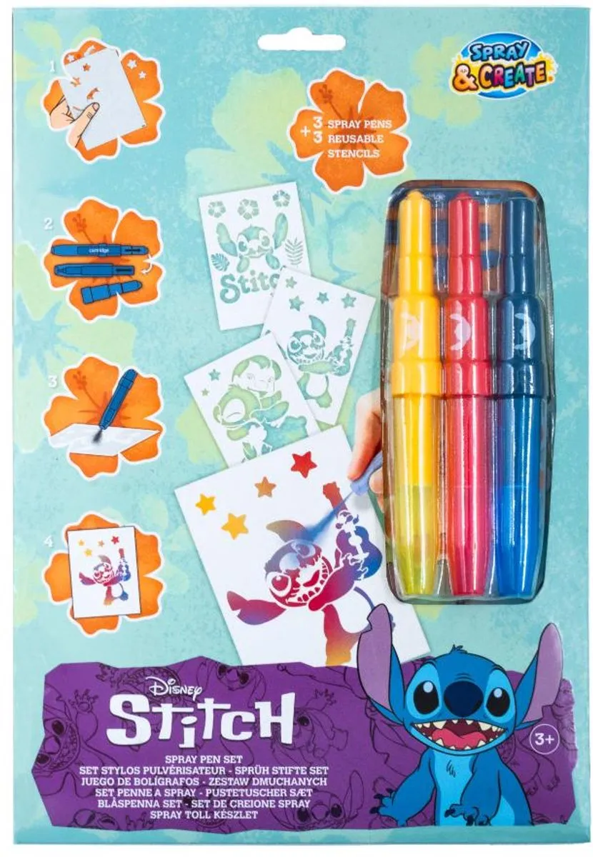 Disney Stitch Blaaspennen Set