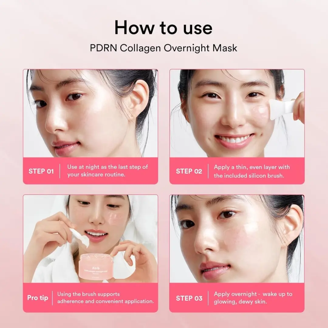 Abib PDRN Collagen Overnight Mask Firming Jelly 80ml - Roze - afbeelding 6 van 6