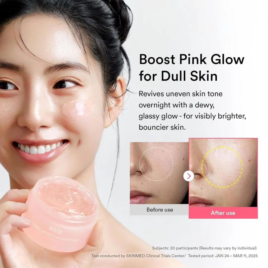 Abib PDRN Collagen Overnight Mask Firming Jelly 80ml - Roze