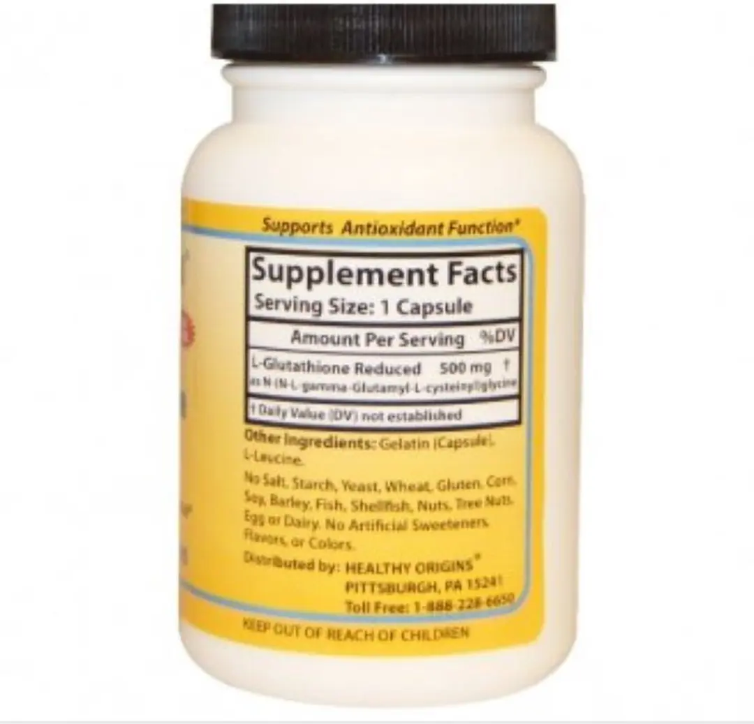 Healthy Origins Setria L-Glutathion 500mg - 60 Capsules