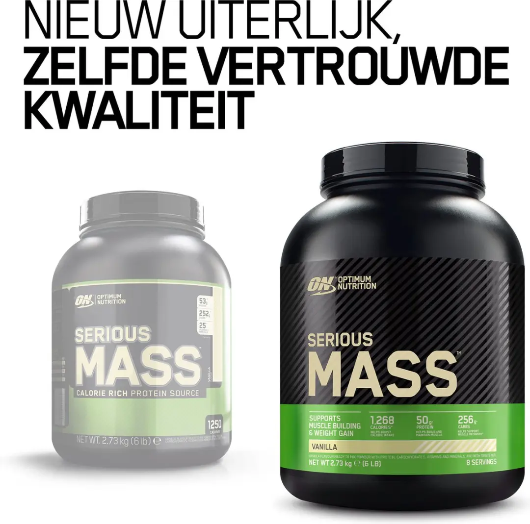 Optimum Nutrition Serious Mass 2727g - Vanille - afbeelding 5 van 6