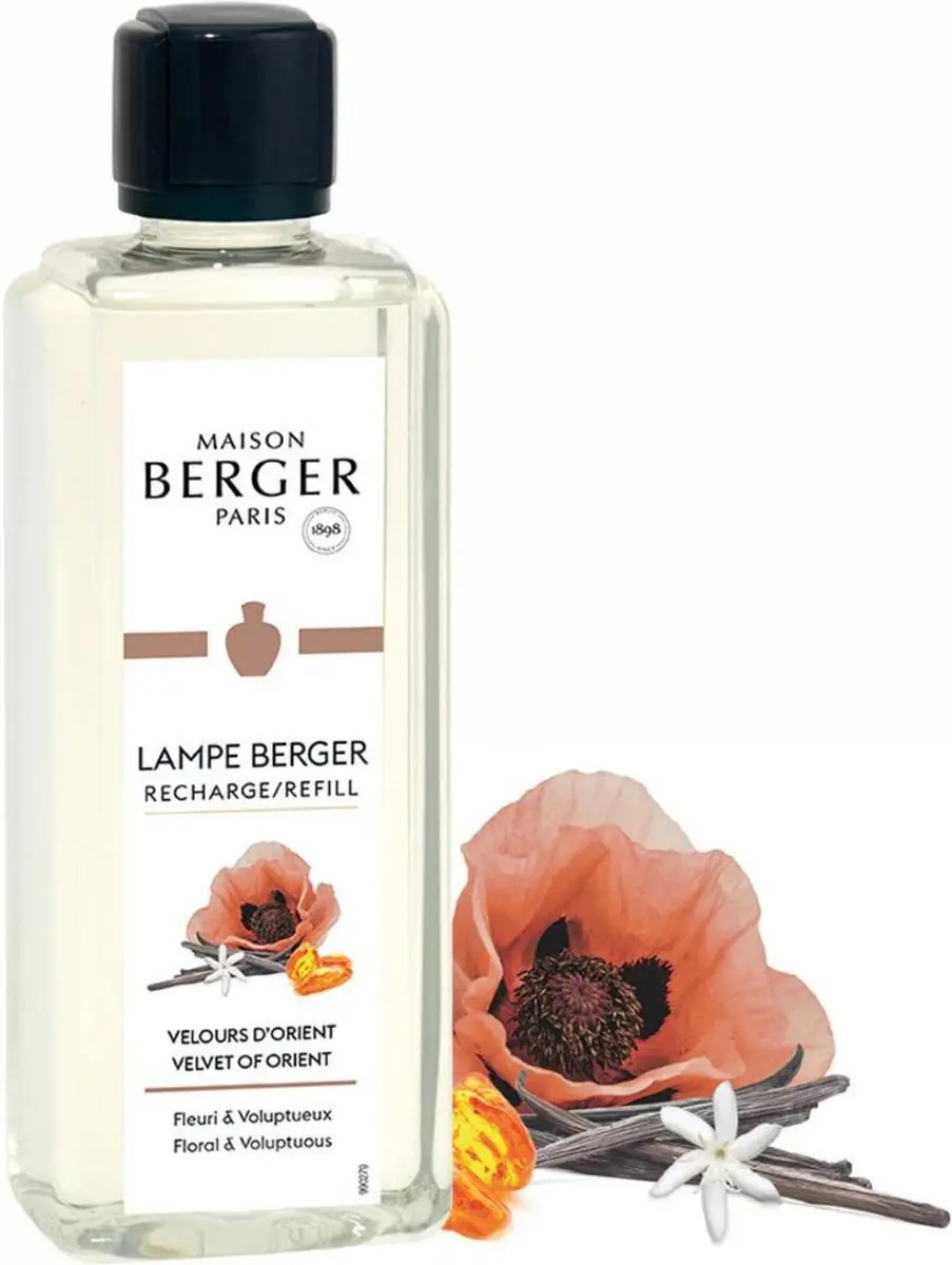 Lampe Berger Navulling Velours d'Orient 500ml - Transparant