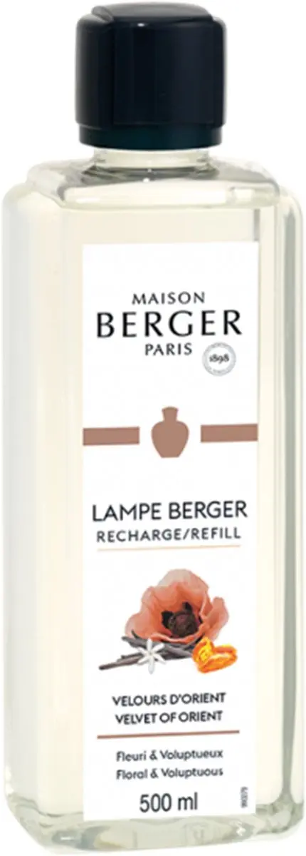 Lampe Berger Navulling Velours d'Orient 500ml - Transparant