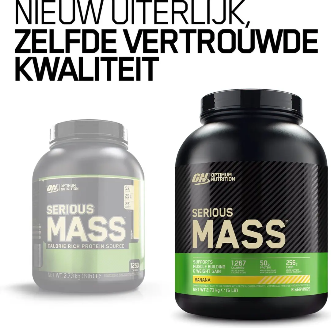 Optimum Nutrition Serious Mass Mass Gainer 2730g - 16 Scoops - afbeelding 4 van 6