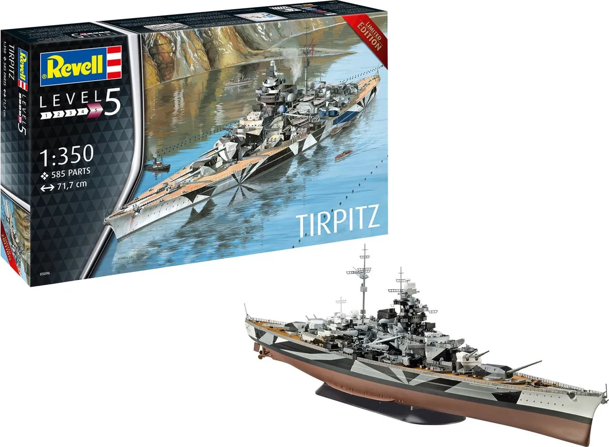 Revell 05096 Duits Slagschip Tirpitz Modelbouwpakket 1:35