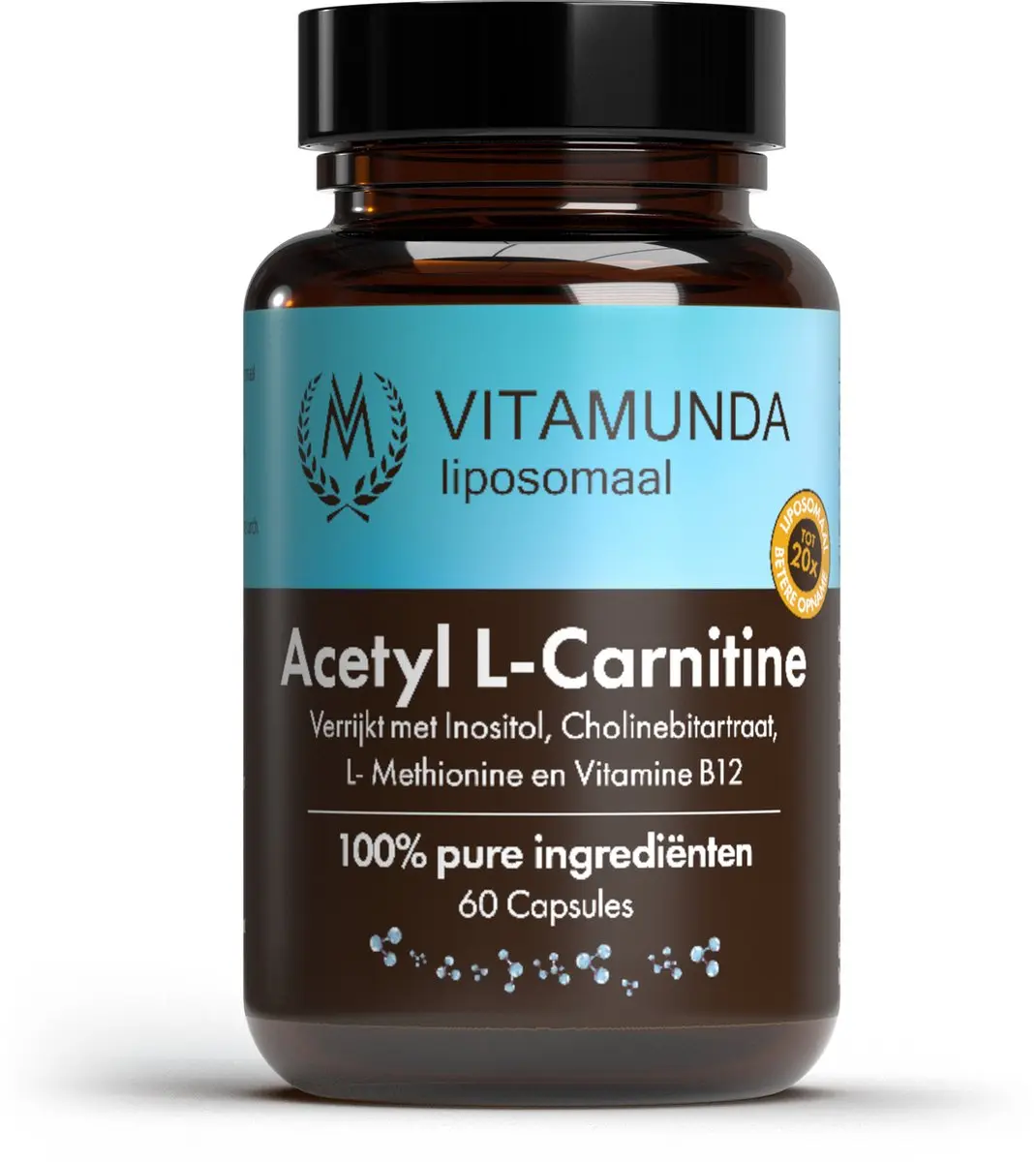 Vitamunda Acetyl L-Carnitine Liposomaal 60 Capsules