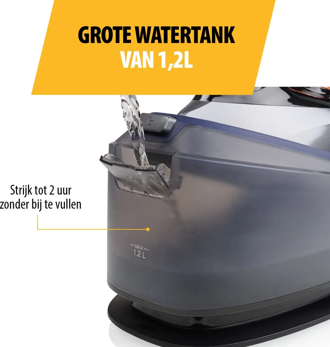 Tristar ST-8930 Stoomstrijksysteem 2200W - 1,2L - 6,5 bar - Antraciet