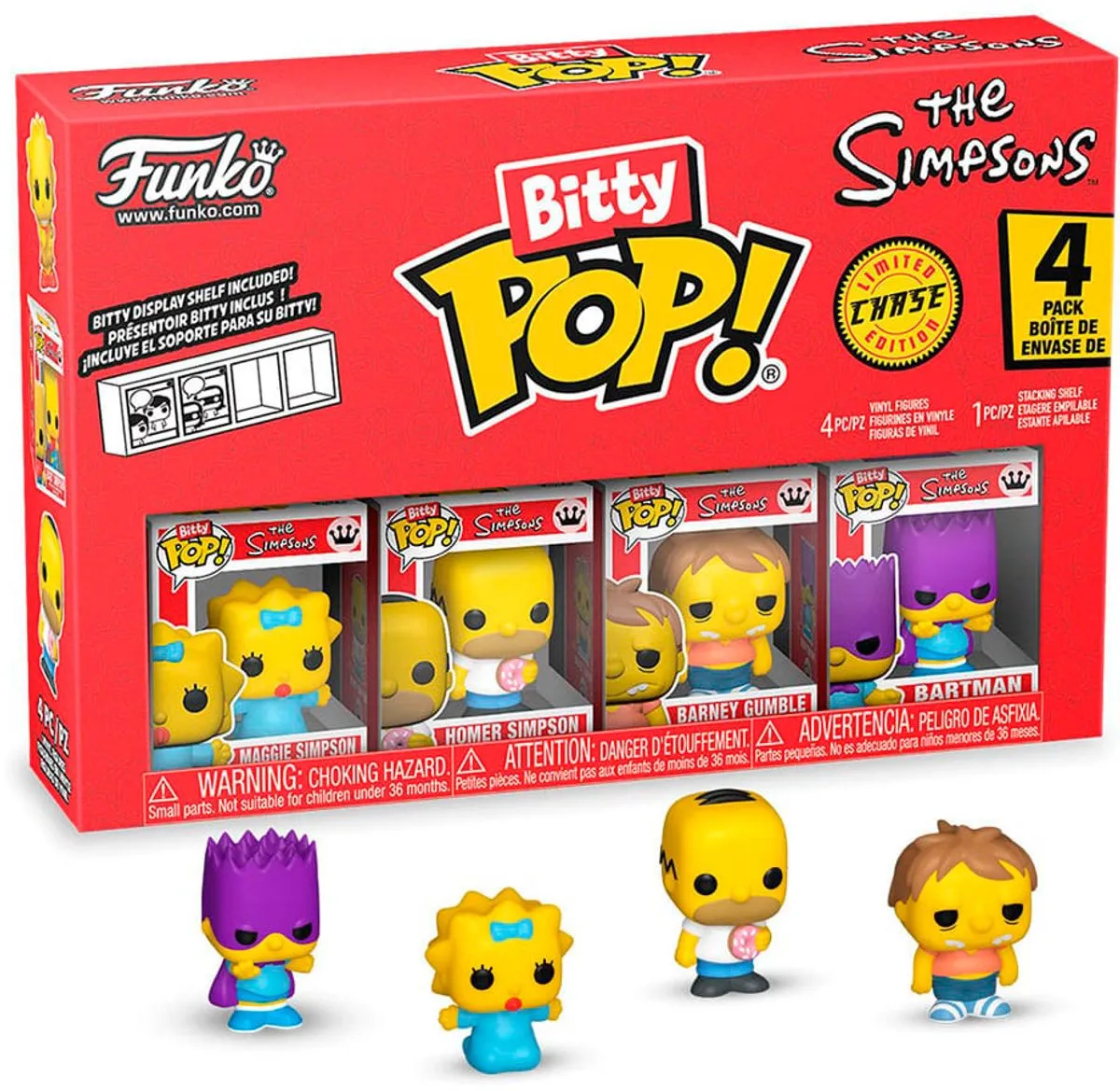Funko Bitty Pop! The Simpsons Maggie/Homer/Barney - Multicolor