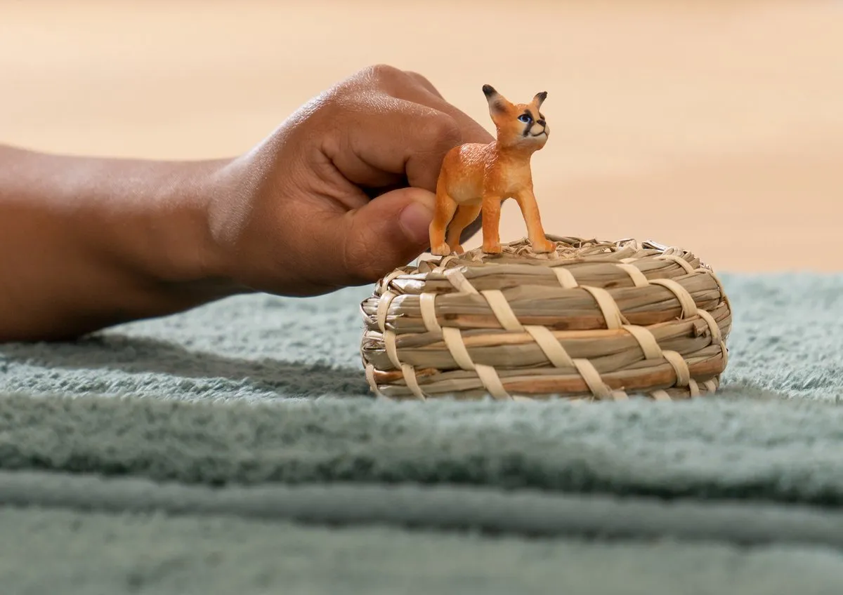 Schleich WILD LIFE Caracalwelpje 14868 - Bruin - afbeelding 6 van 6