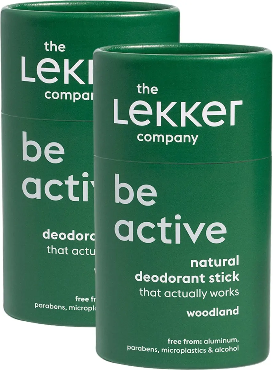 The Lekker Company deodorant stick woodland duoverpakking