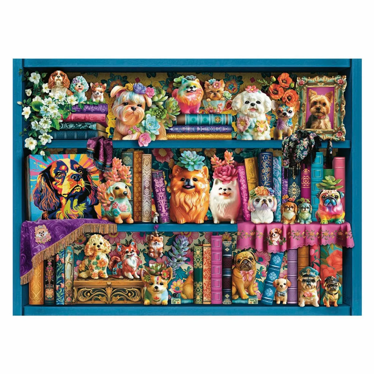 Ravensburger Precious Porcelain Pugs Legpuzzel 500 Stuks - 12001466