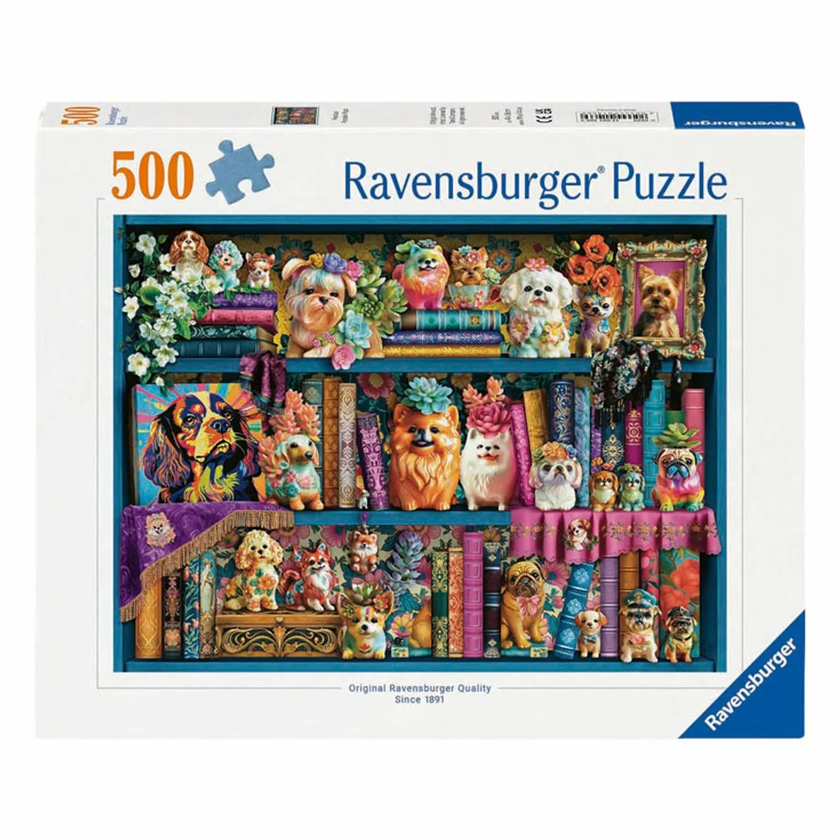 Ravensburger Precious Porcelain Pugs Legpuzzel 500 Stuks - 12001466
