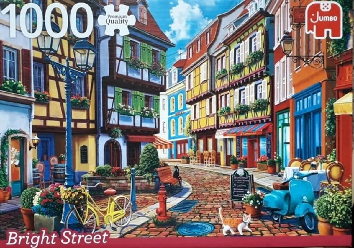 Puzzel Bright Street Jumbo 1000 Stukjes